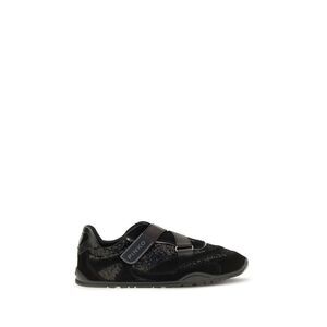 PINKO Black Suede Leather Athletic Women's Sneakers